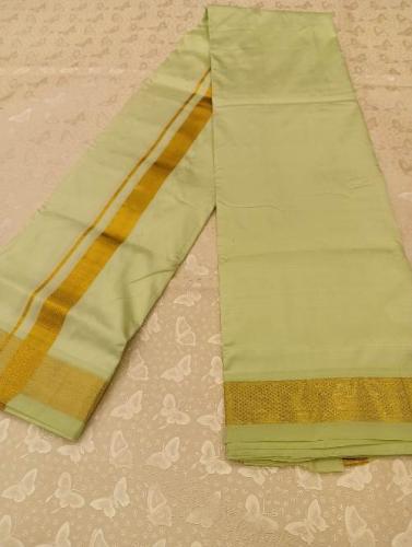 PURE SILK AND HF ZARI DHOTHY